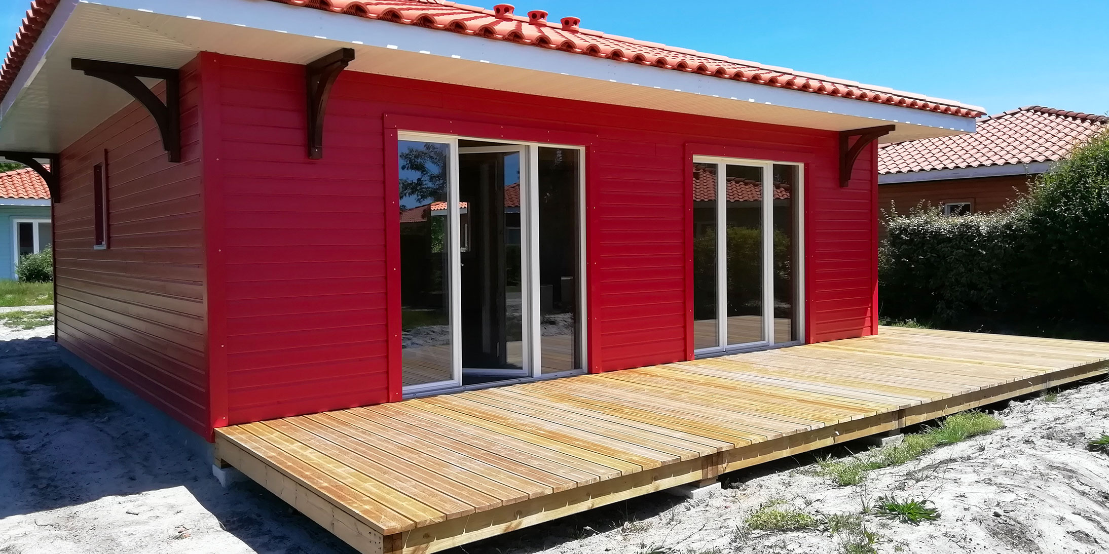 Ossabois, entreprise de construction bois, va réaliser l'extension d'une résidence de tourisme avec des cottages en bois à Parentis-en-Born.