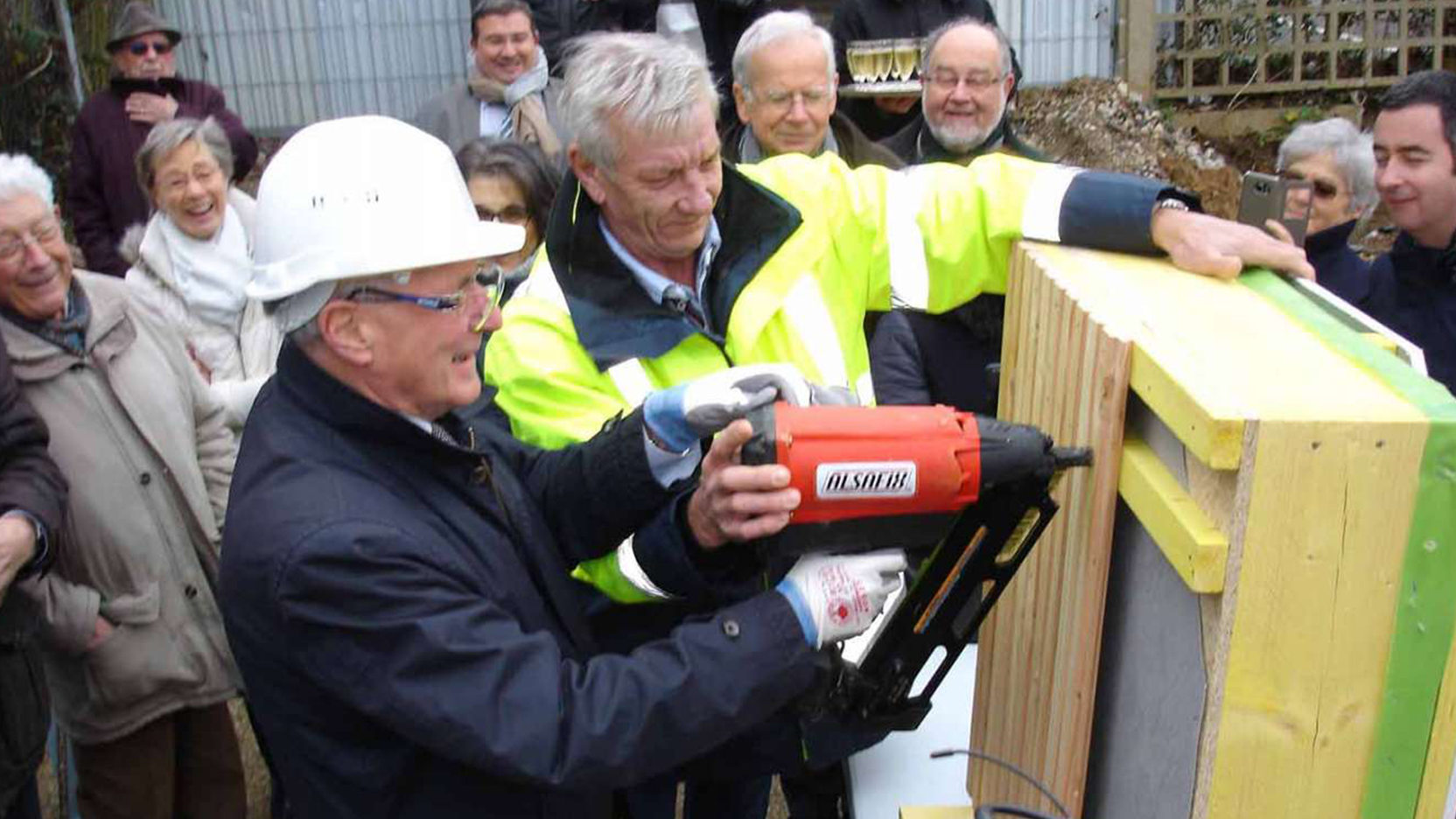 1ère pierre de la résidence Emile Levêque à Antony
