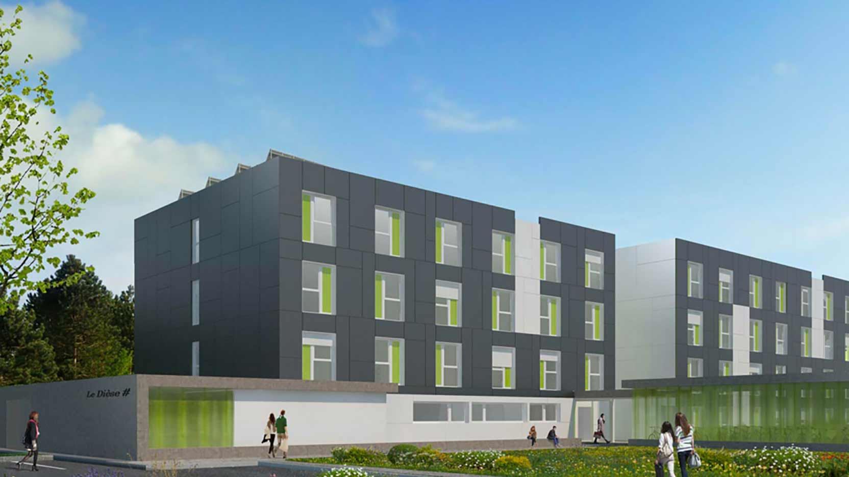 Ossabois construit 100 logements étudiants à Rosières Près Troyes