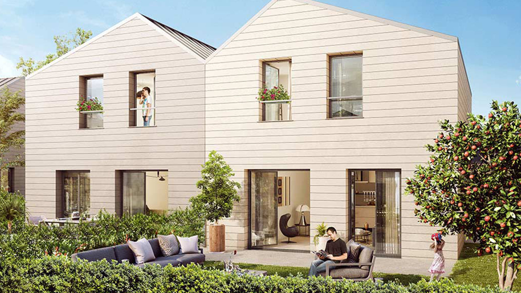 Ossabois construira 36 maisons individuelles groupées à ossature bois à Cergy