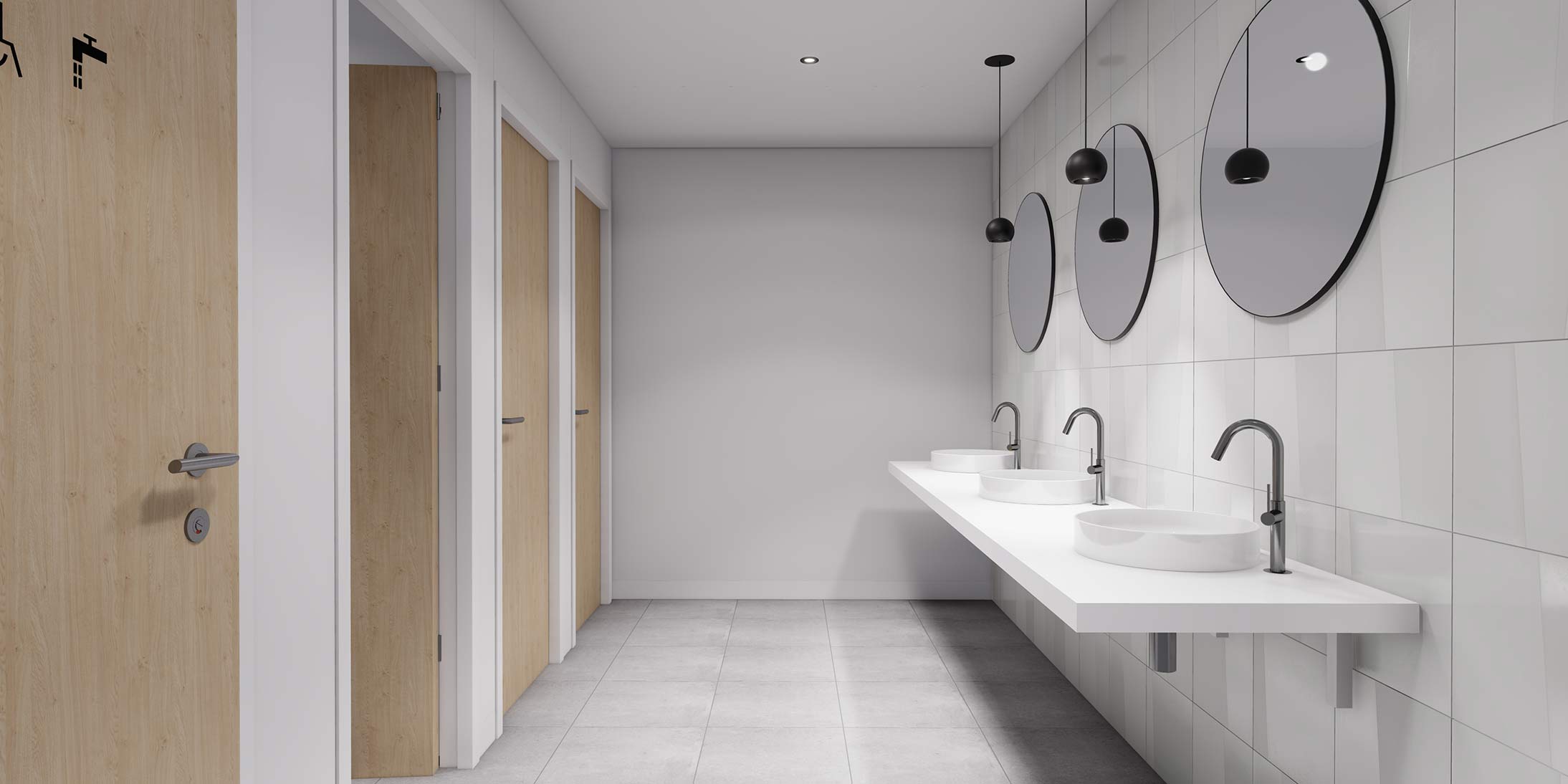 Ossabois réalise des modules sanitaires hors-site qui intègrent tous les équipements (WC, vasques, miroirs, sèche-mains…) et bénéficient d’un niveau de qualité optimal.