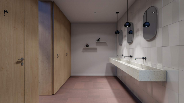 Ossabois, entreprise de construction modulaire en bois, conçoit, produit et installe des modules sanitaires hors-site pour des bâtiments tertiaires.