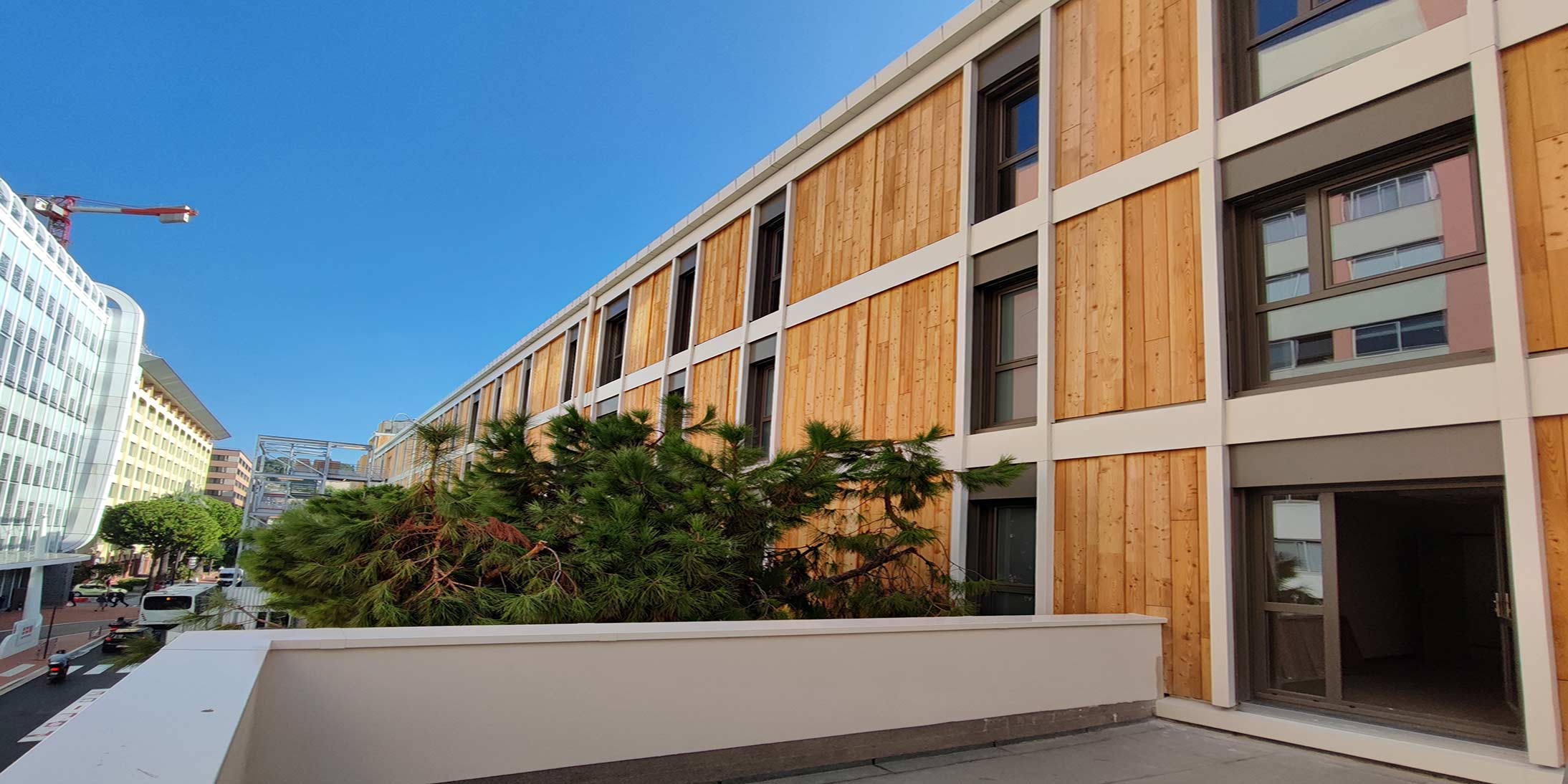 Batiment Provisoire Surete Publique Monaco Modulaire Bois